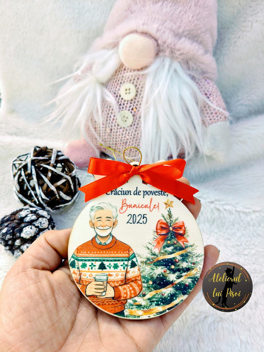 Glob din lemn personalizat Bunic-ALTP 84