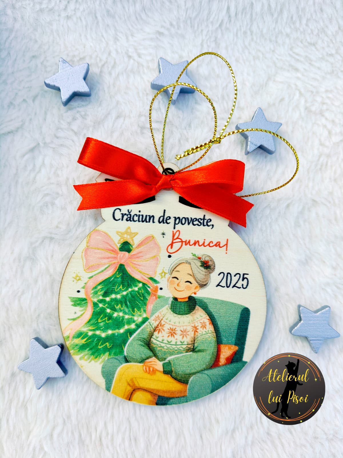 Glob din lemn personalizat Bunica-ALTP 83