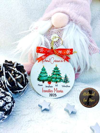 Glob din lemn personalizat Familie- ALTP 85