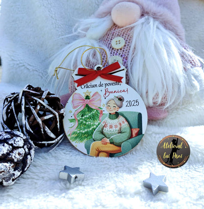 Glob din lemn personalizat Bunica-ALTP 83