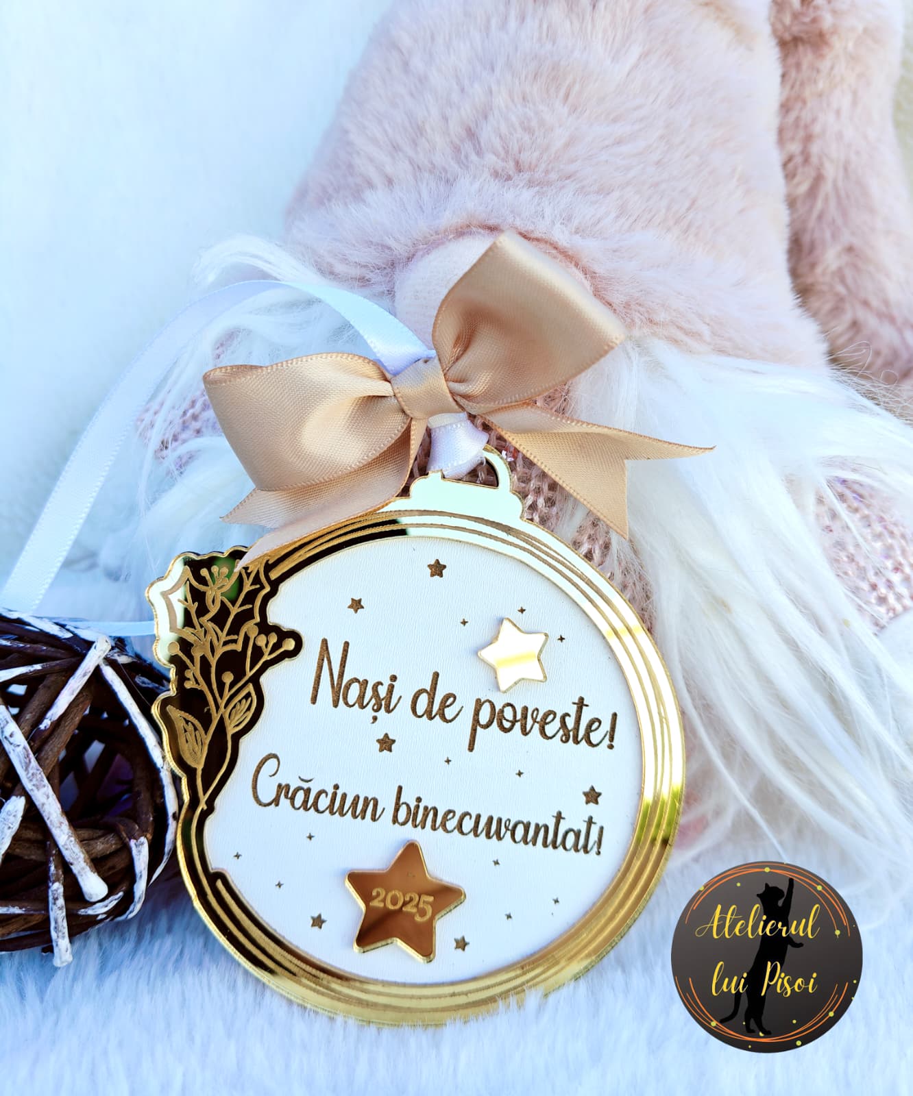 Glob lemn personalizat Christmas calm-ALTP 102