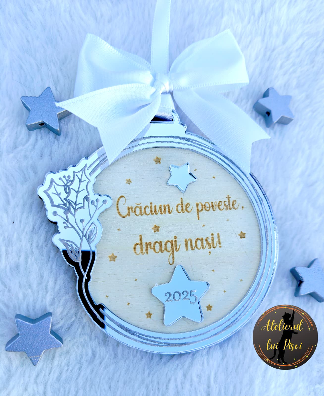 Glob lemn personalizat Christmas calm-ALTP 102