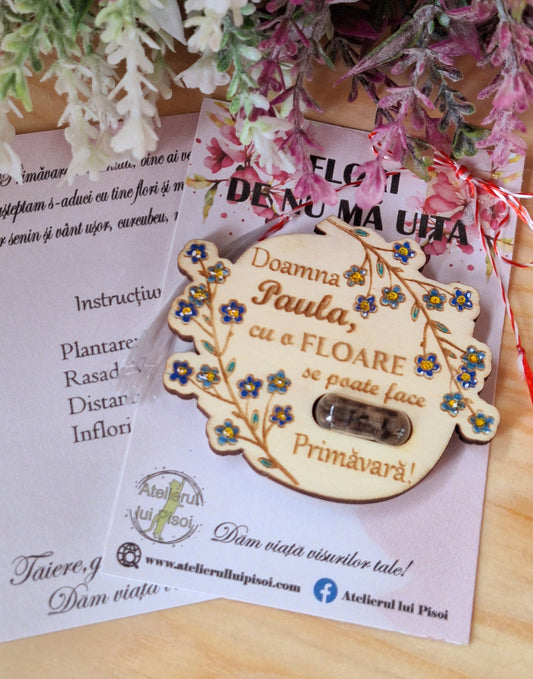 Martisor plantabil personalizat pictat -ALTP 13