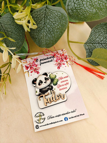 Martisor personalizat -Ursulet Panda-ALTP 75