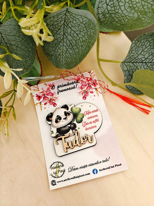 Martisor personalizat -Ursulet Panda-ALTP 75