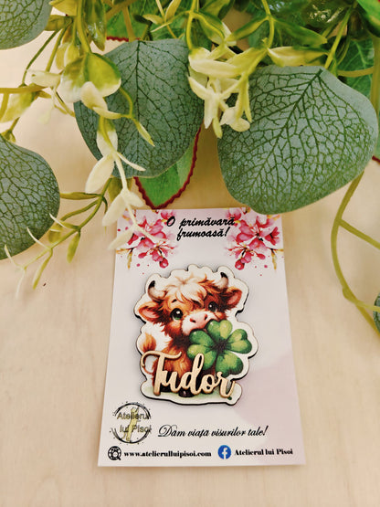 Martisor personalizat cu nume - Tauras norocos-ALTP 73