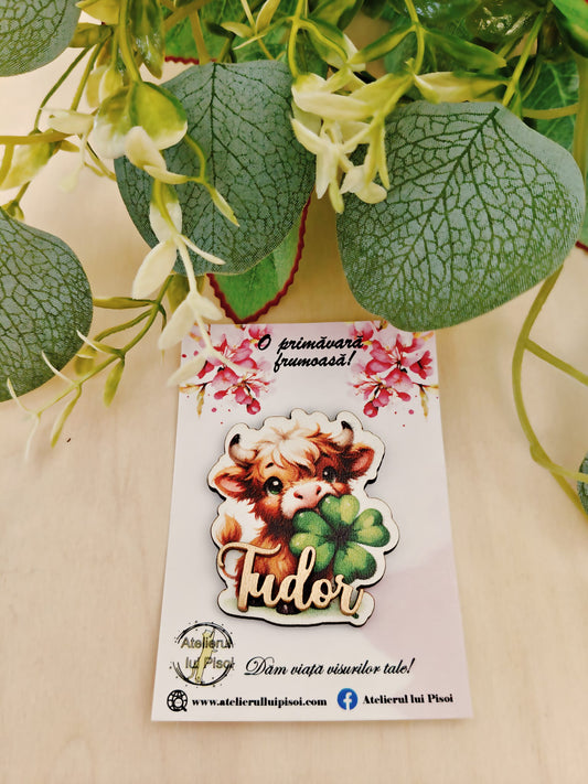 Martisor personalizat cu nume - Tauras norocos-ALTP 73