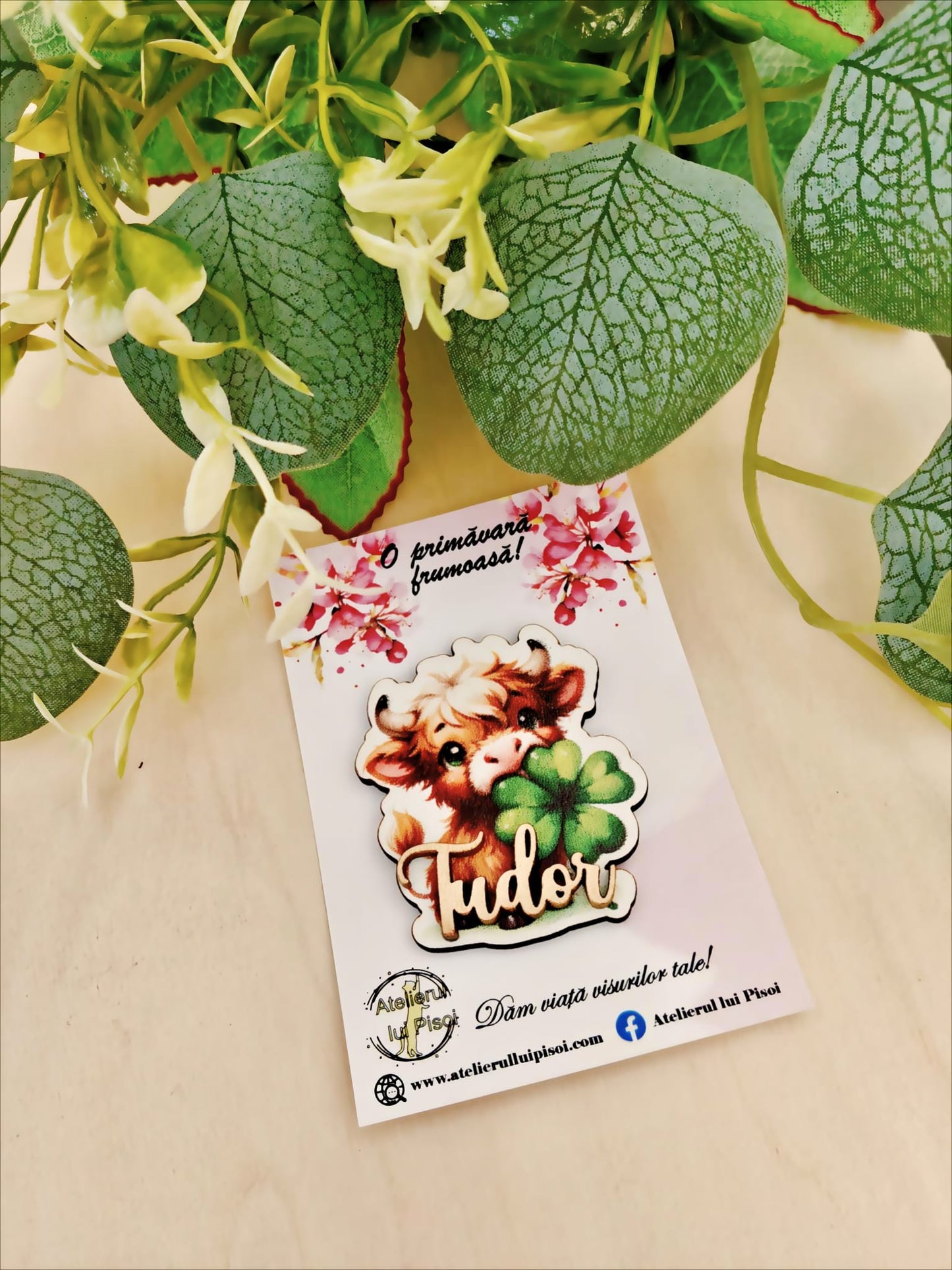 Martisor personalizat cu nume - Tauras norocos-ALTP 73