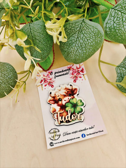 Martisor personalizat cu nume - Tauras norocos-ALTP 73