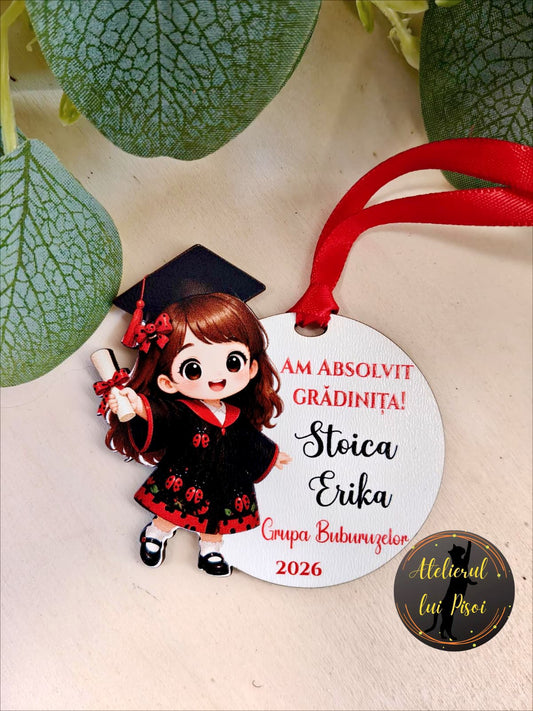 Medalie personalizata absolvire-Buburuza-ALTP6
