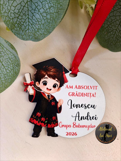 Medalie personalizata absolvire-Buburuza-ALTP6