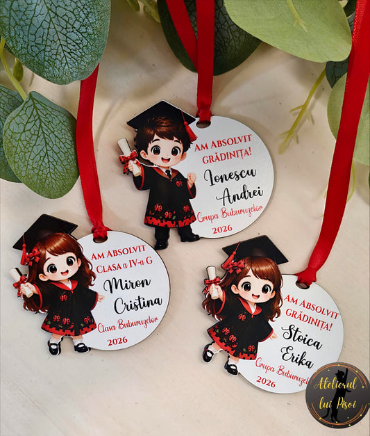 Medalie personalizata absolvire-Buburuza-ALTP6