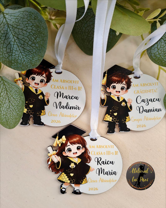 Medalie personalizata absolvire-Albinuta-ALTP1