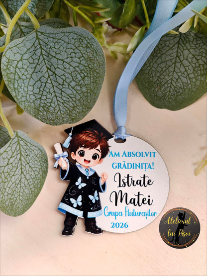 Medalie personalizata absolvire-Fluturas-ALTP3
