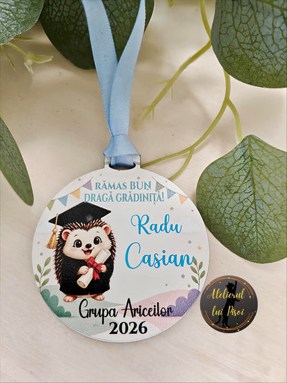 Medalie personalizata absolvire-Arici-ALTP10