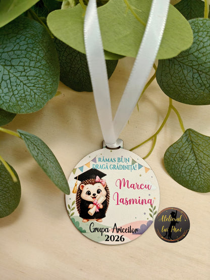 Medalie personalizata absolvire-Arici-ALTP10