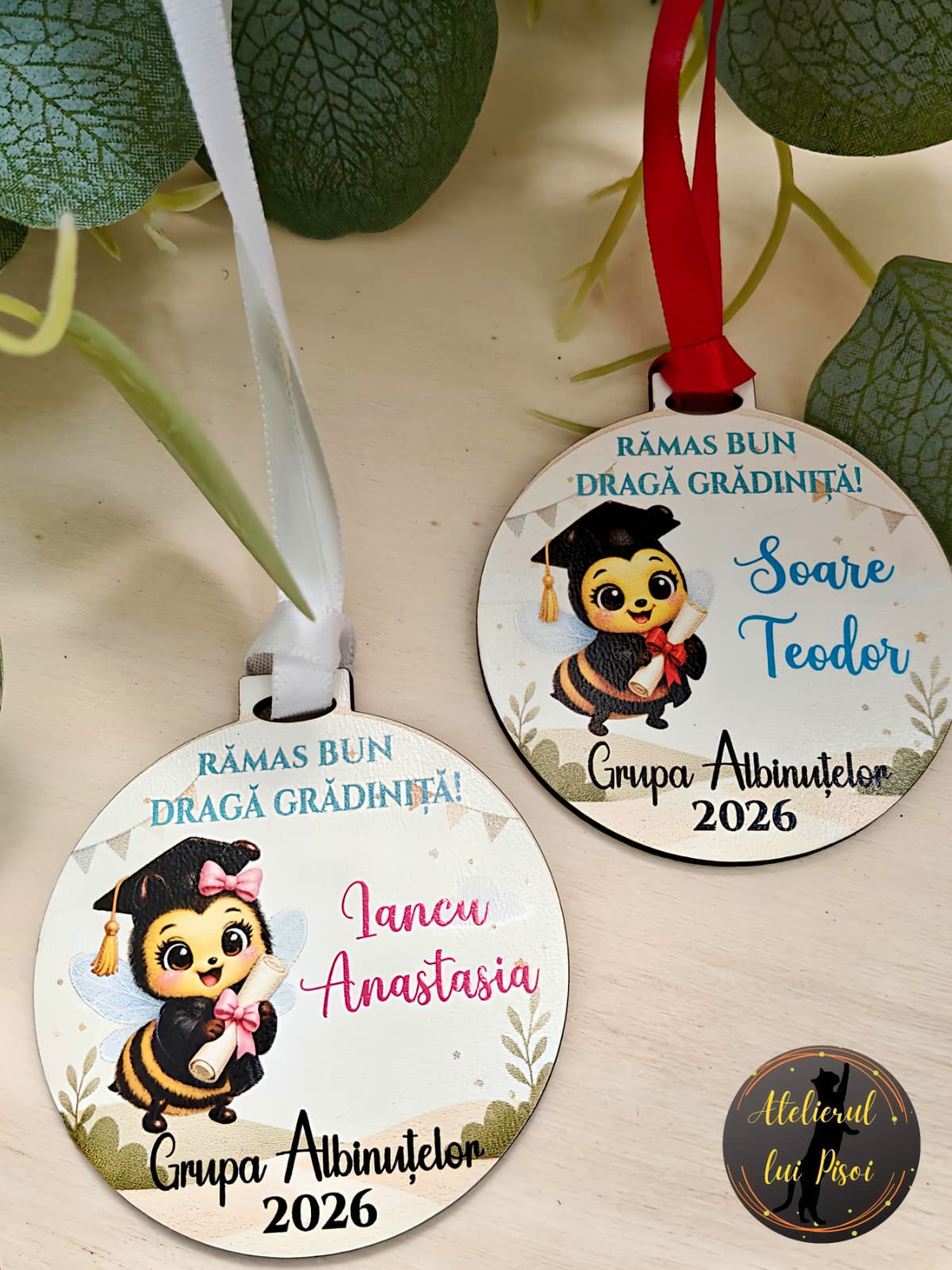 Medalie personalizata absolvire-Albinuta-ALTP2