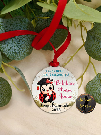 Medalie personalizata absolvire-Buburuza-ALTP5