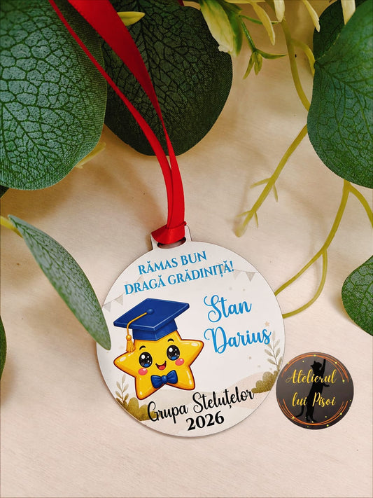 Medalie personalizata absolvire-Stelute-ALTP11