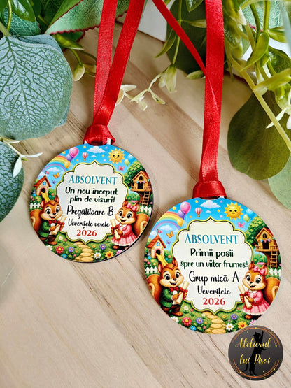 Medalie personalizata -Veverite-ALTP13
