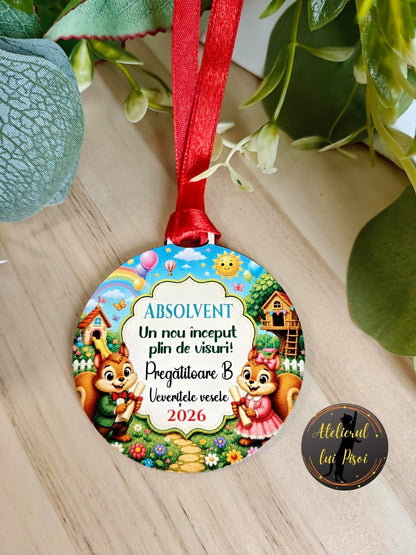 Medalie personalizata -Veverite-ALTP13