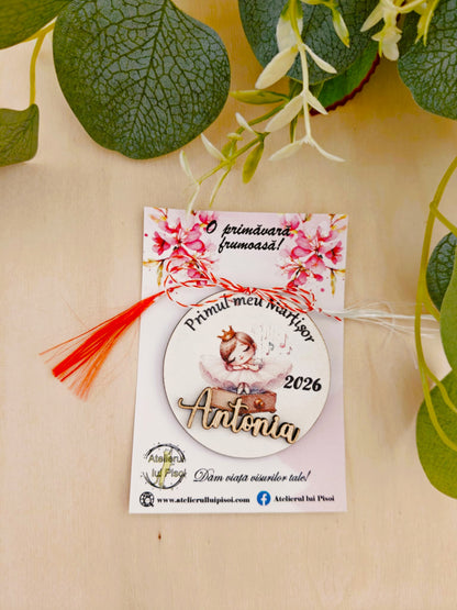Martisor personalizat lemn -Primul meu Martisor-ALTP 1