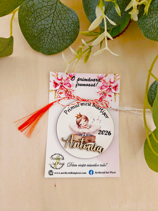 Martisor personalizat lemn -Primul meu Martisor-ALTP 1