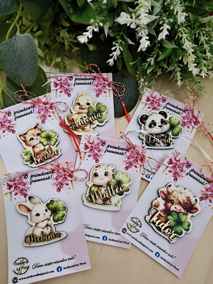 Martisor personalizat cu nume - Pisicuta norocosa-ALTP 71