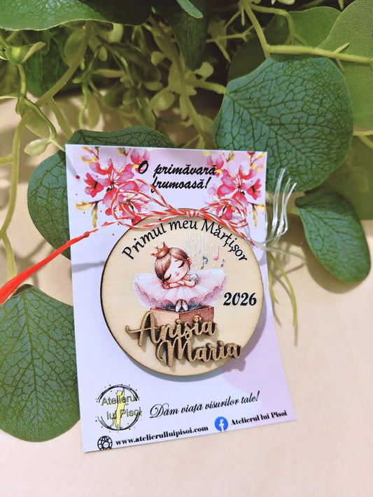 Martisor personalizat lemn -Primul meu Martisor-ALTP 1